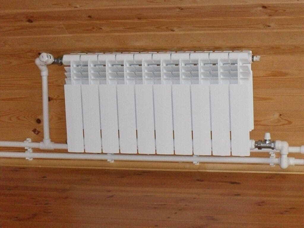 Монтаж радиатора отопления